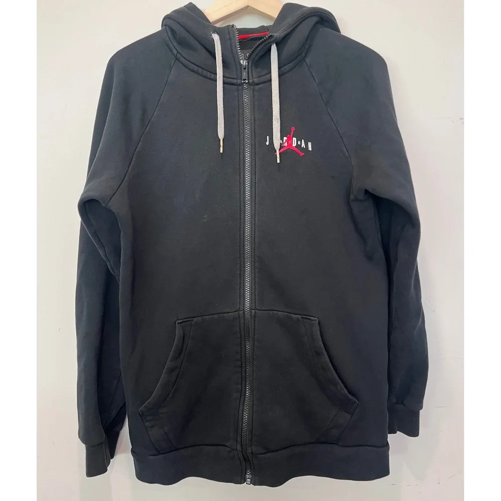 Air‎ Jordan Hoodie Mens Black Jumpman Hoody Logo Full Zip Sweatshirt Small